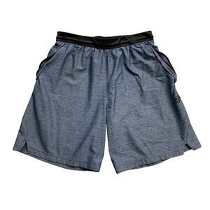 Adidas Shorts Mens M Medium Storm Blue Axis 3.0 Woven Training Elastic Waist